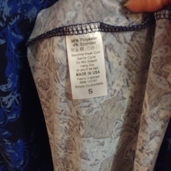 Lularoe Maxi blue floral - Picture 5 of 7